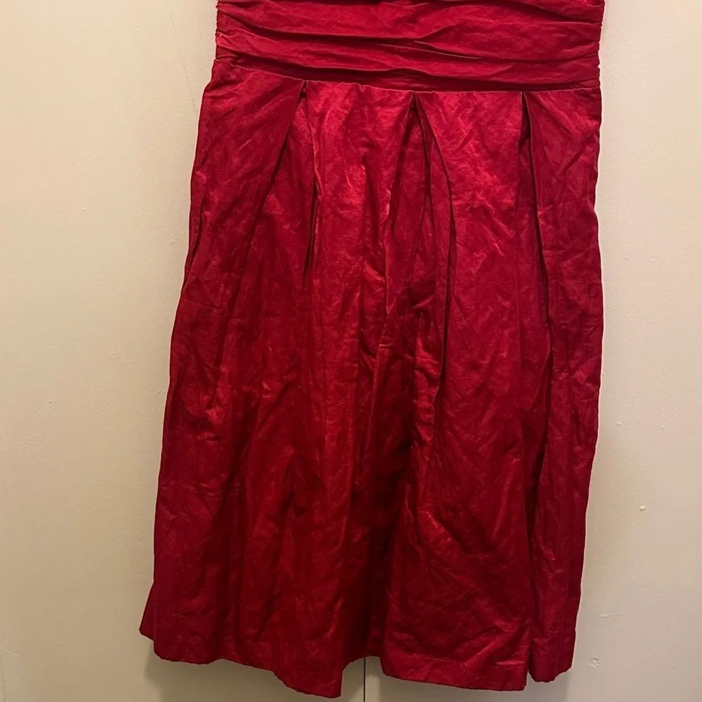 Tracy Reese Vibrant Red Sleeveless Midi Dress - Picture 7 of 12